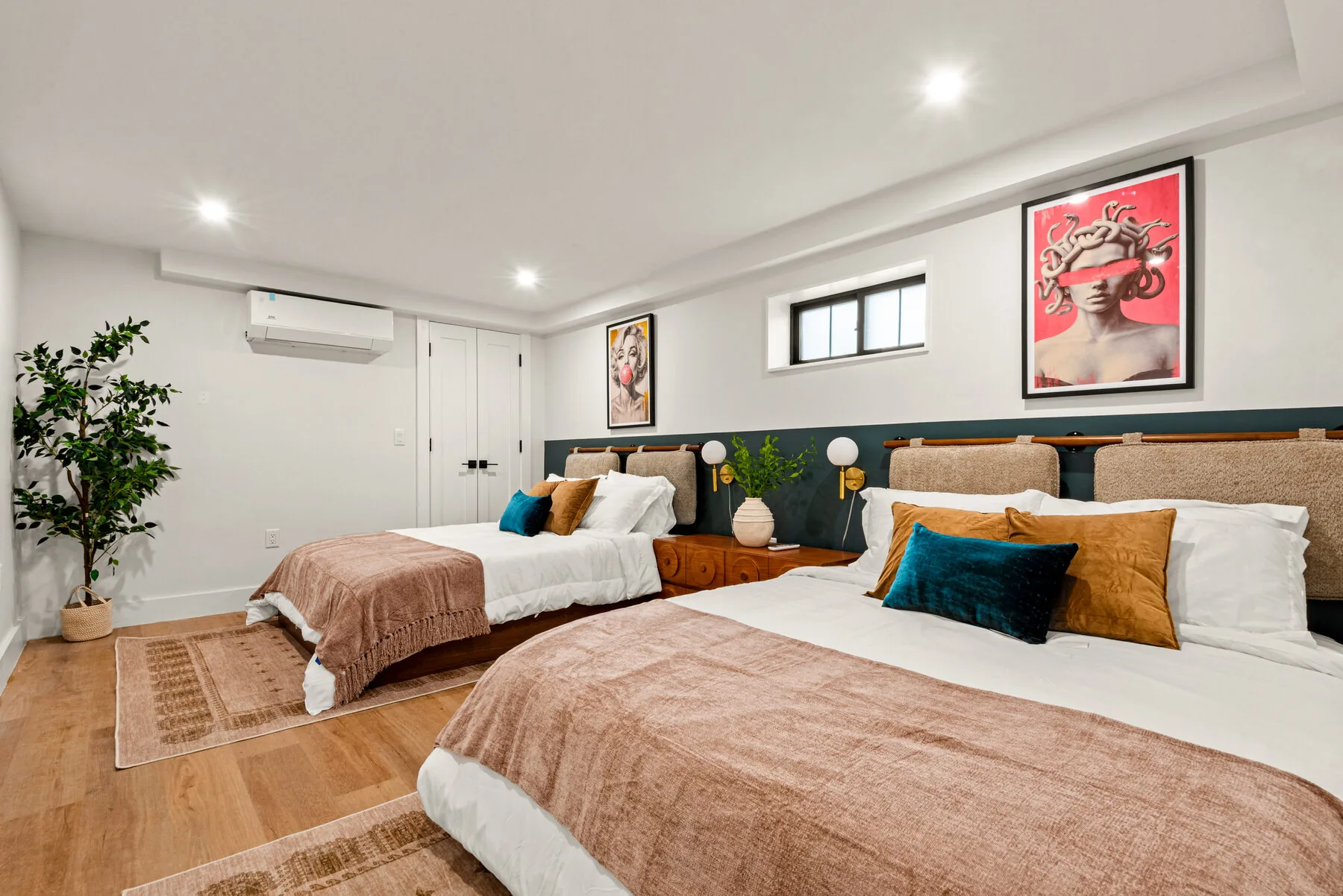 Third bedroom with two queen beds